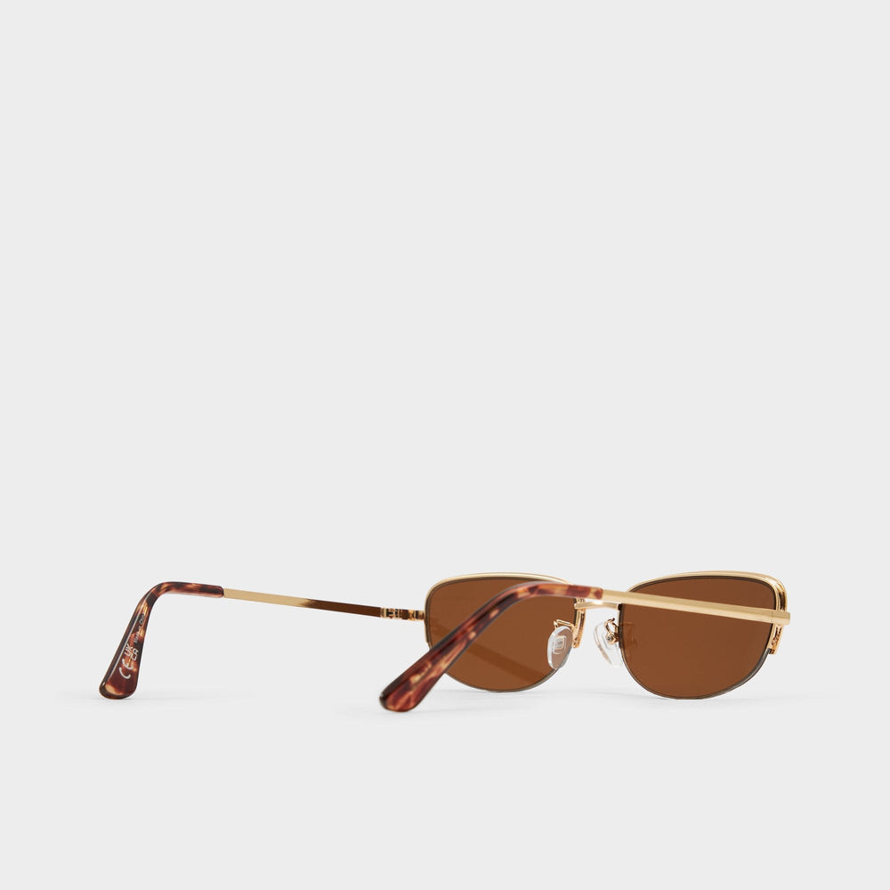 Aldo Lexara Gold Women's Square - Rectangle sunglasses Gold
