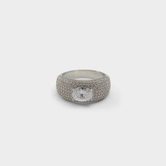 Aldo Caredar Silver/Clear Multi Women's Cubic Zirconia - Ring Silver/Clear Multi