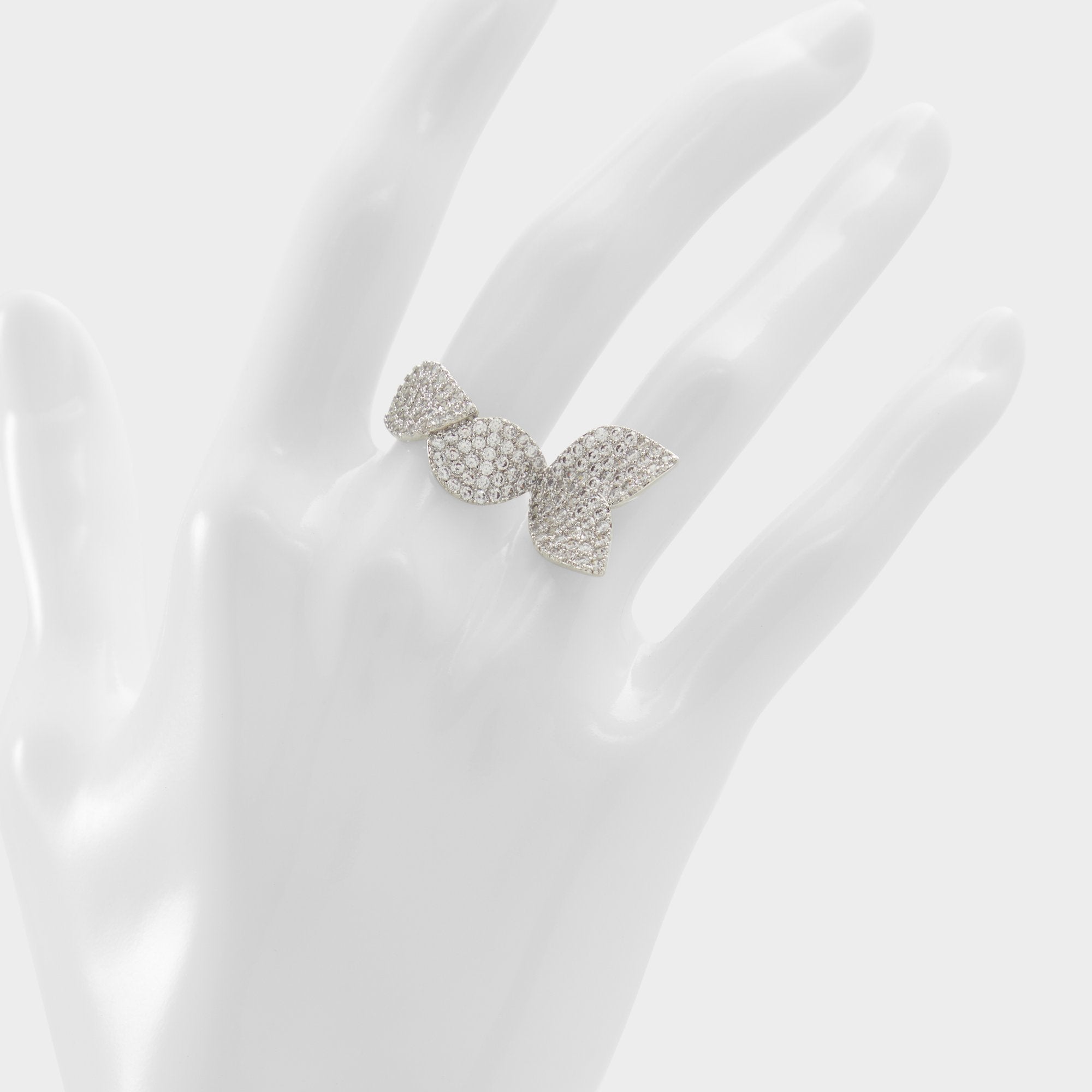 Aldo Celenring Silver/Clear Multi Women's Rings - Ring Silver/Clear Multi