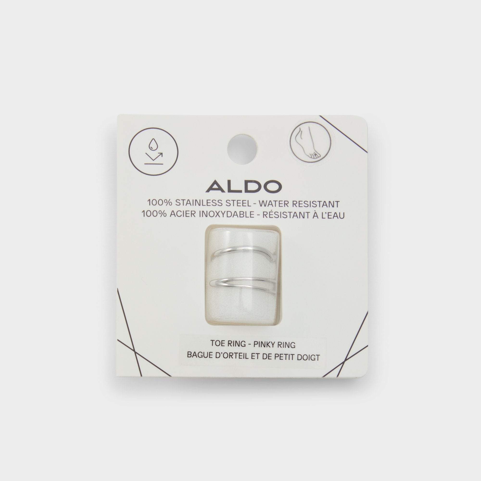 Aldo Ardgowan Silver Women's Stainless Steel - Toe ring Silver