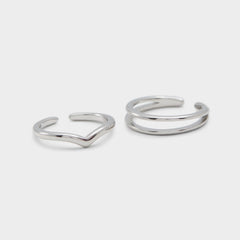 Aldo Ardgowan Silver Women's Stainless Steel - Toe ring Silver