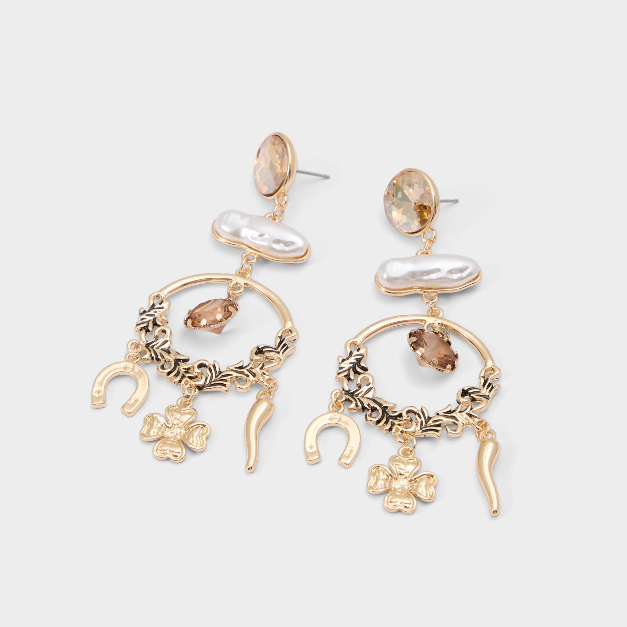 Aldo Chances in Champagne - Chandelier earrings Champagne