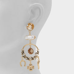 Aldo Chances in Champagne - Chandelier earrings Champagne