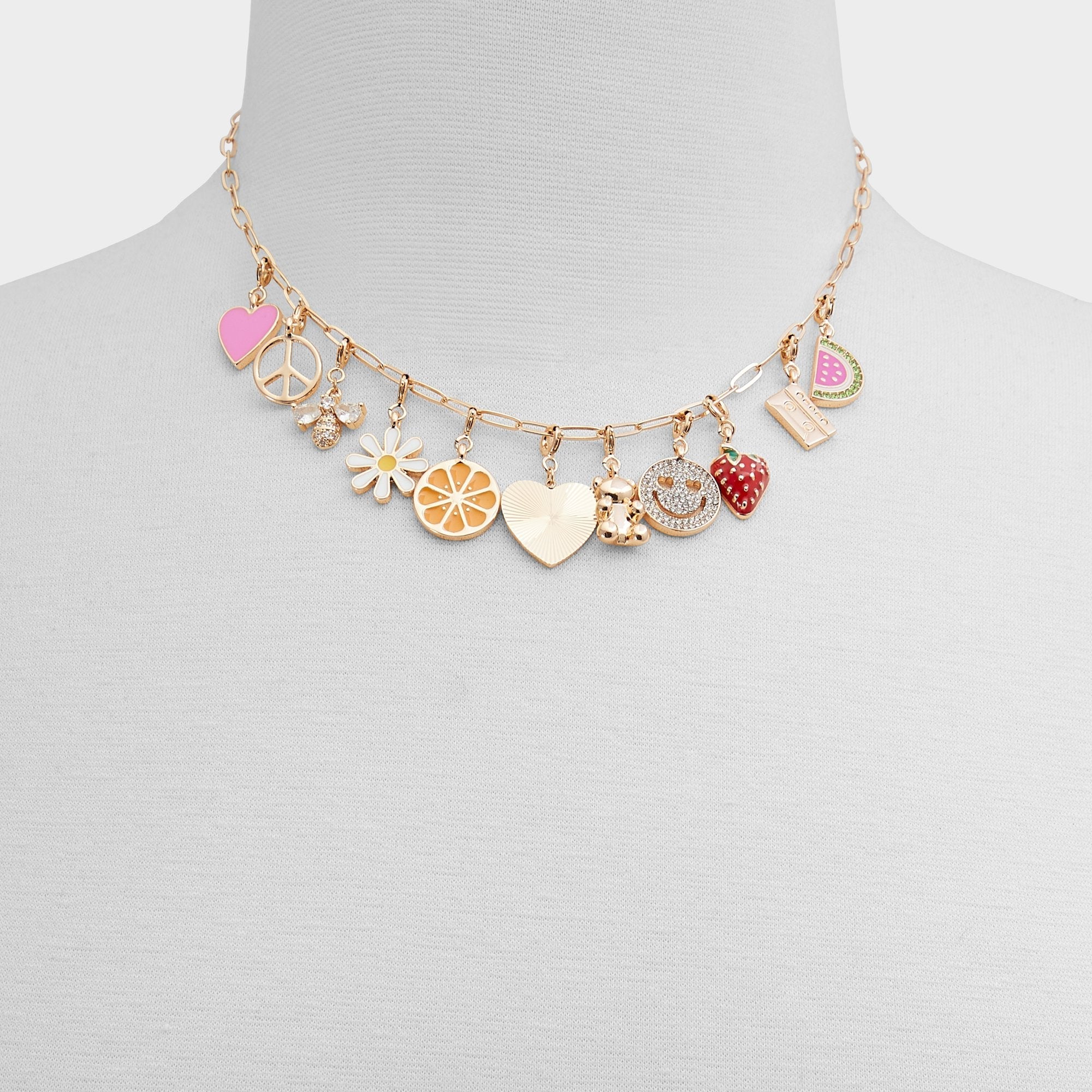 Aldo Charmcrazy Bright Multi Women's Necklaces - Charm necklace Bright Multi