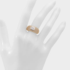 Aldo Caredar Gold/Clear Multi Women's Cubic Zirconia - Ring Gold/Clear Multi