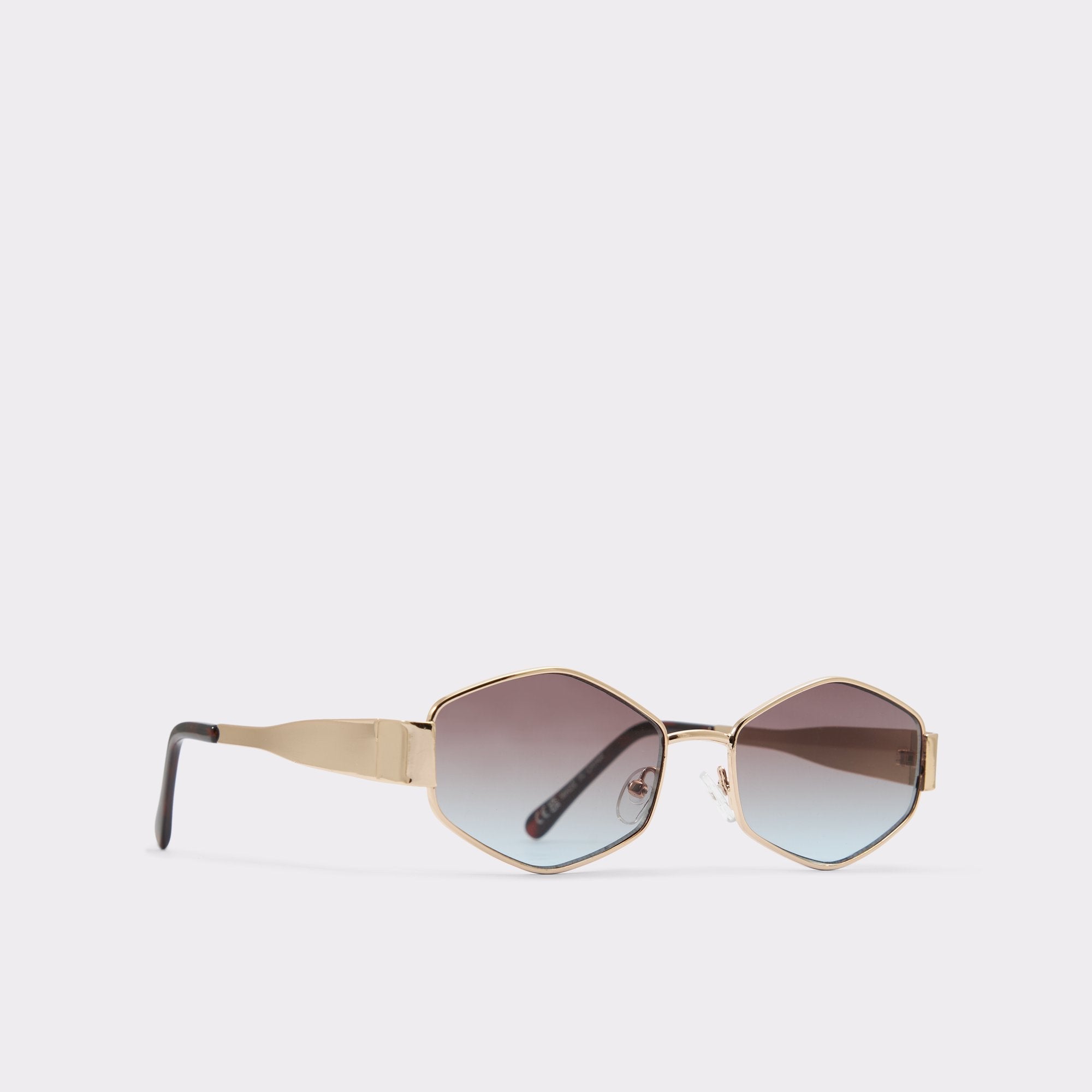 Aldo Rilibaen Gold Women's Round - Sunglasses Gold