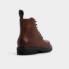 Aldo Doublezero in Dark Brown - Combat boot, Lug sole Dark brown
