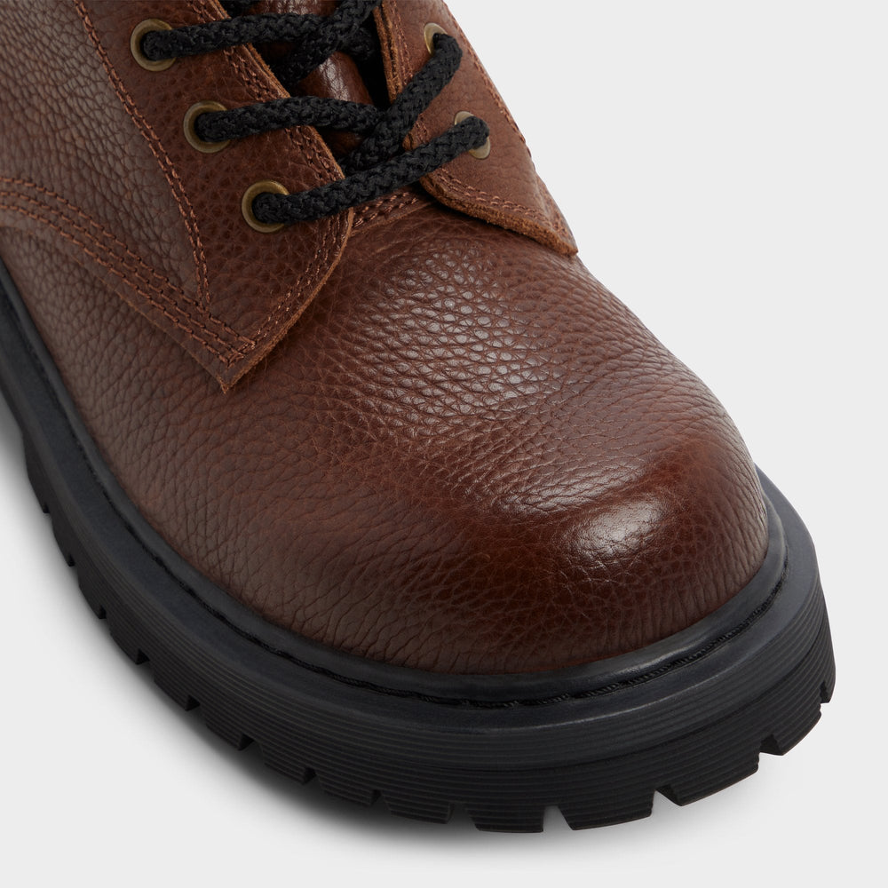 Aldo Doublezero in Dark Brown - Combat boot, Lug sole Dark brown