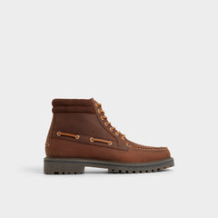 Aldo Farrell in Medium Brown - Combat boot, Lug sole Medium brown