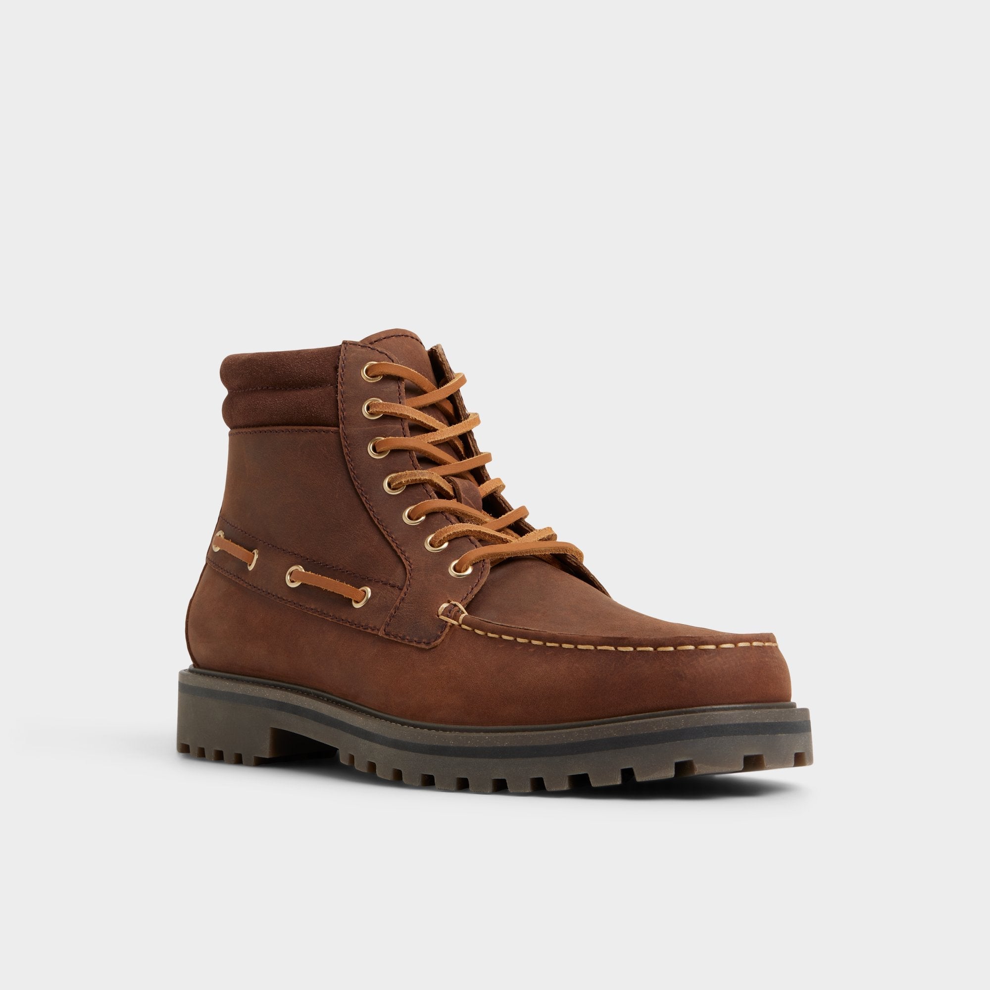 Aldo Farrell in Medium Brown - Combat boot, Lug sole Medium brown