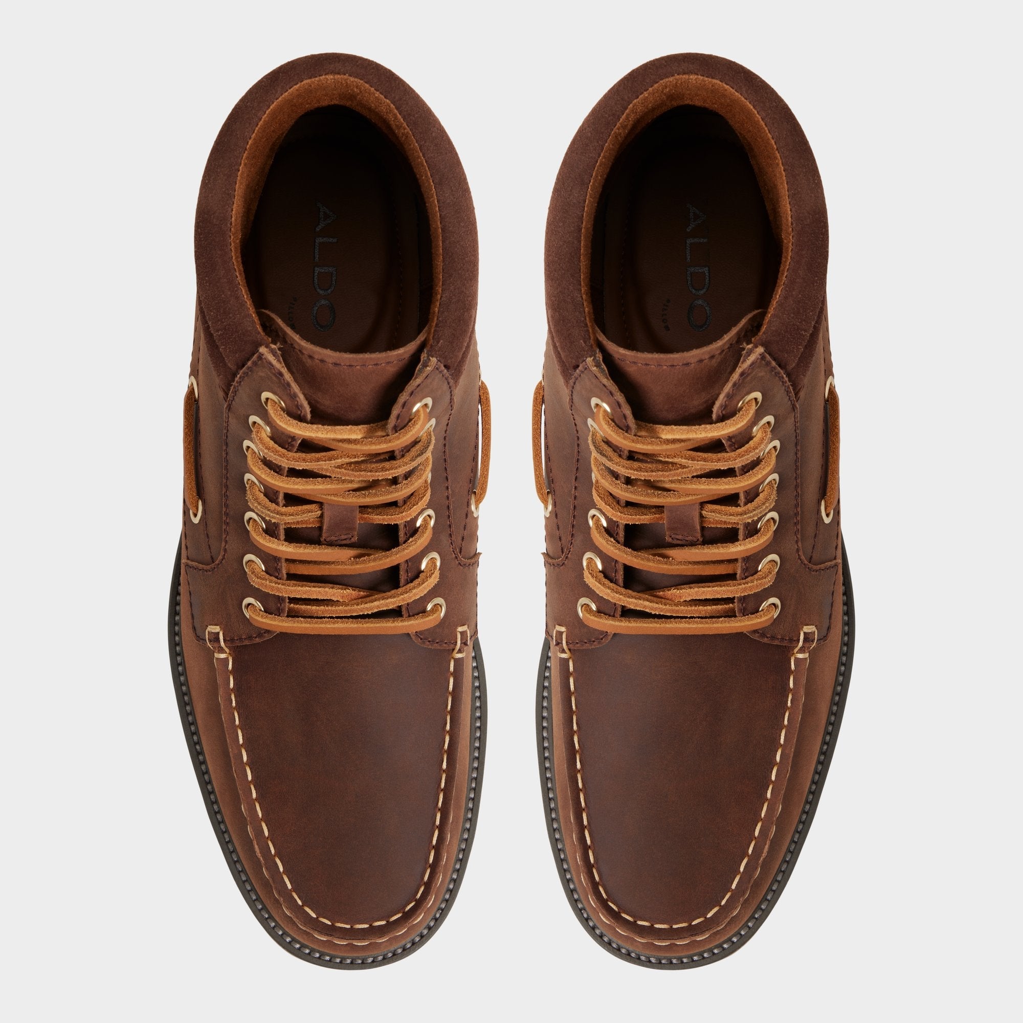 Aldo Farrell in Medium Brown - Combat boot, Lug sole Medium brown