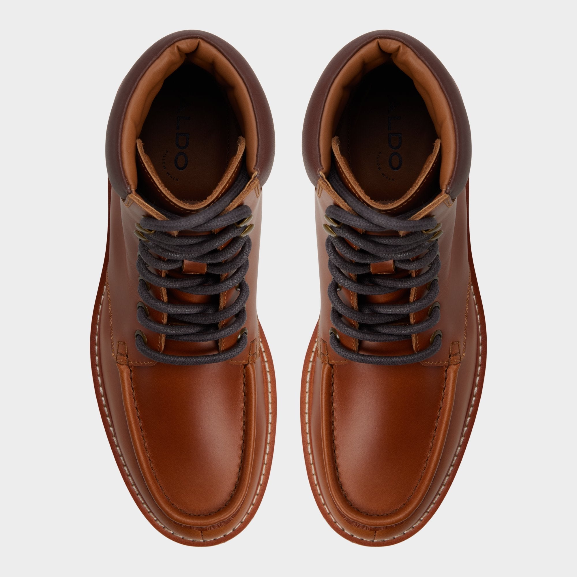 Aldo Grier in Cognac - Combat boot, Lug sole Cognac