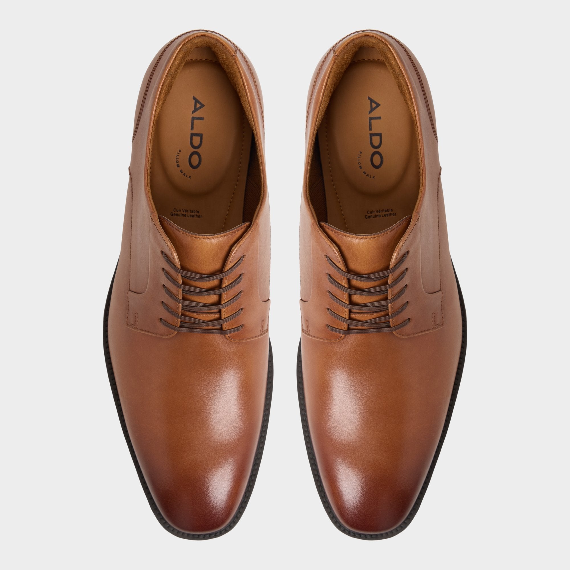 Aldo Teodoro in Cognac - Derby shoe Cognac