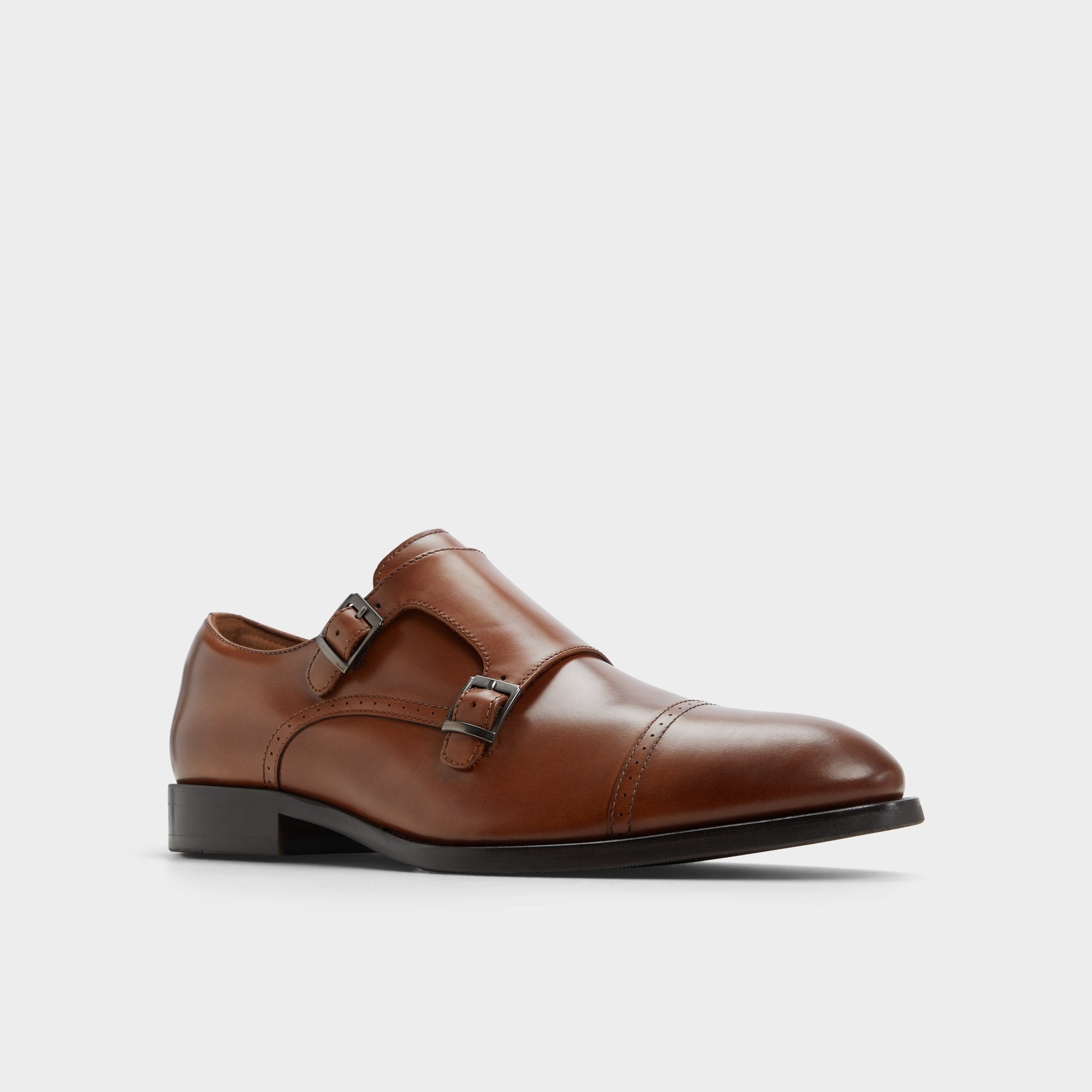 Aldo Zelasien in Cognac - Monkstrap loafer Cognac