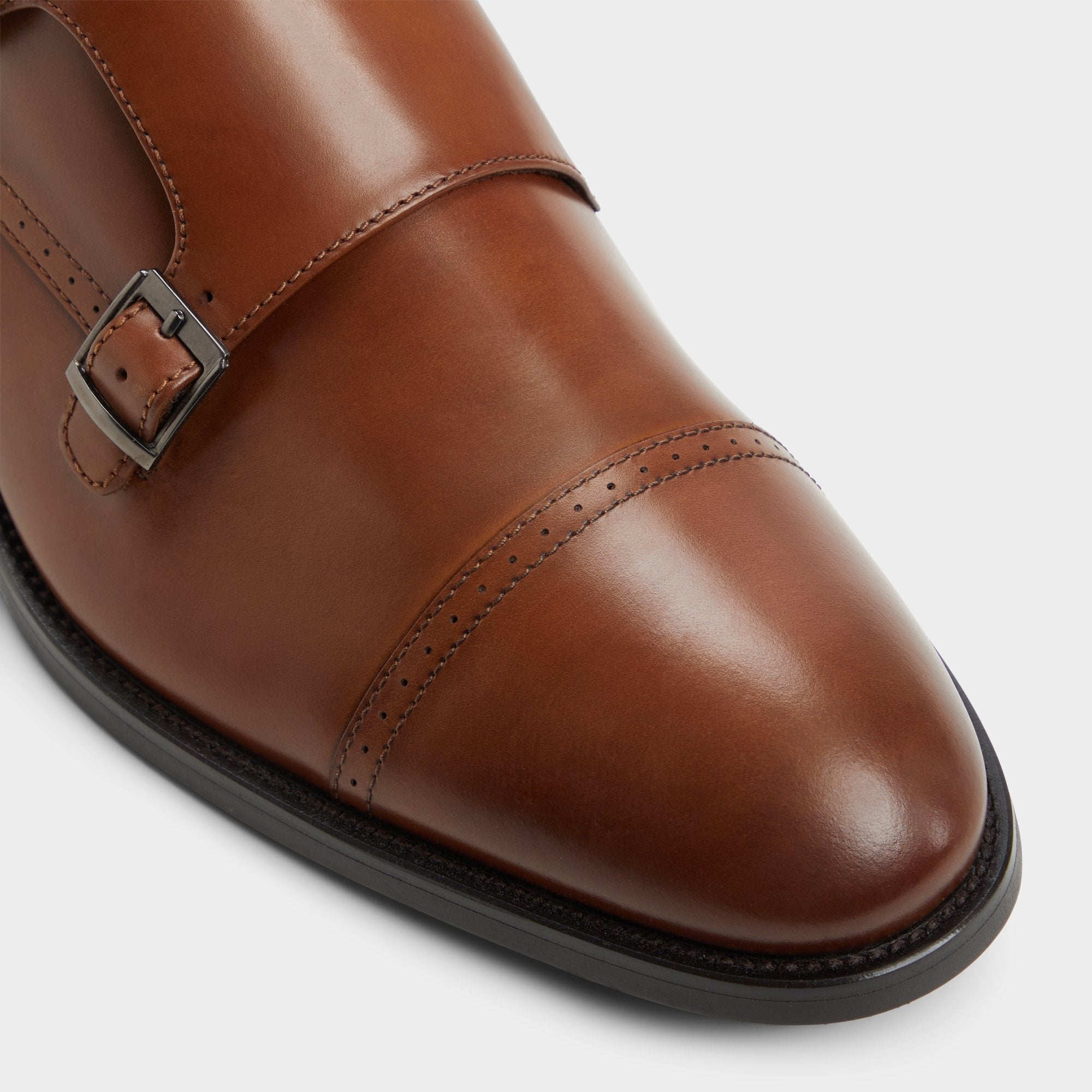 Aldo Zelasien in Cognac - Monkstrap loafer Cognac