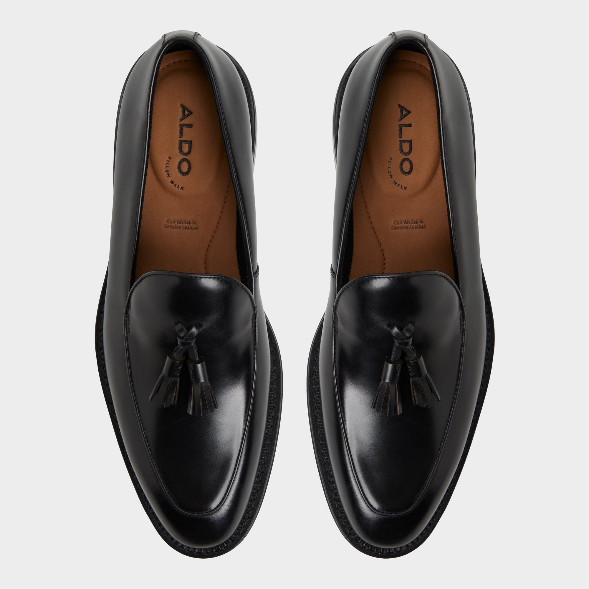 Aldo Portos Black Men's Dress Shoes - Loafer Black