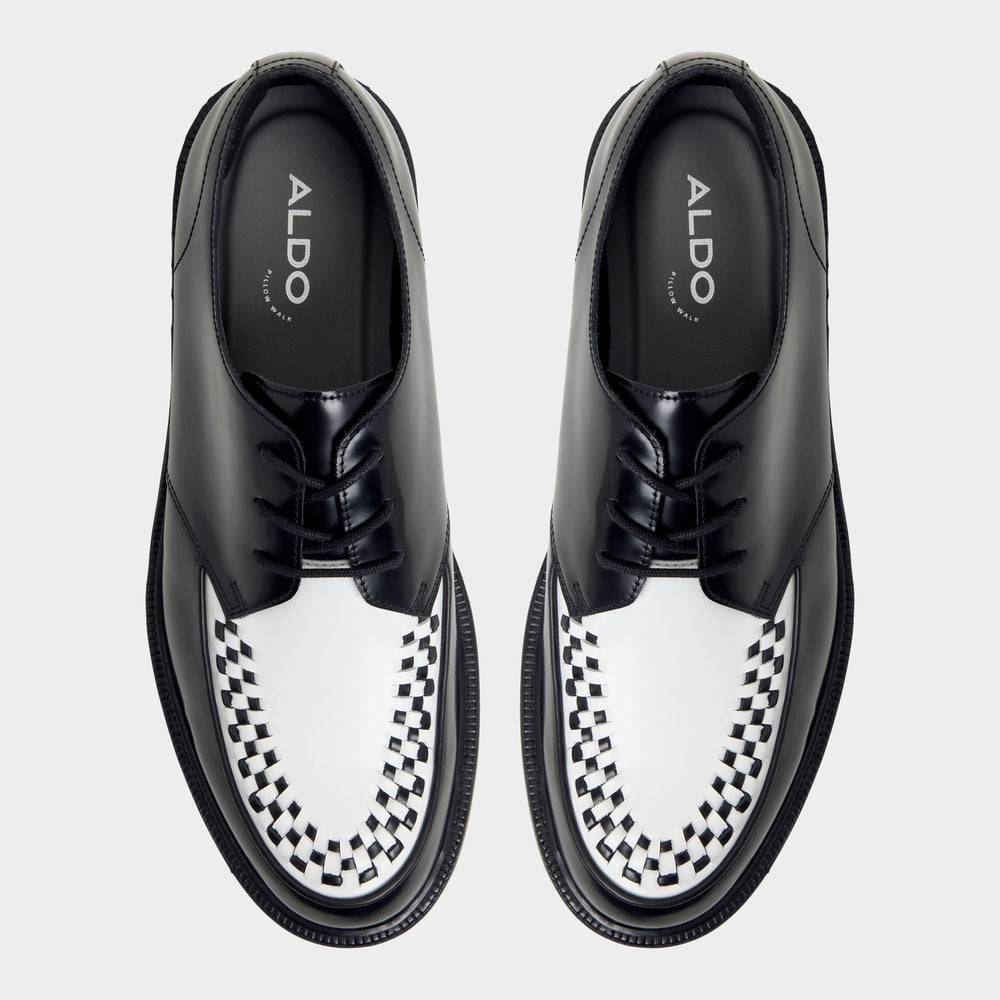 Aldo Rocco in Black White - Oxford shoe Black/White