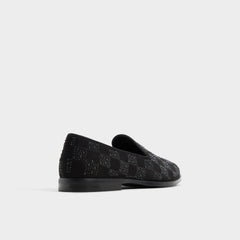 Aldo Casino Other Black Synthetic Textured Men's Dress Shoes - Loafer Other Black