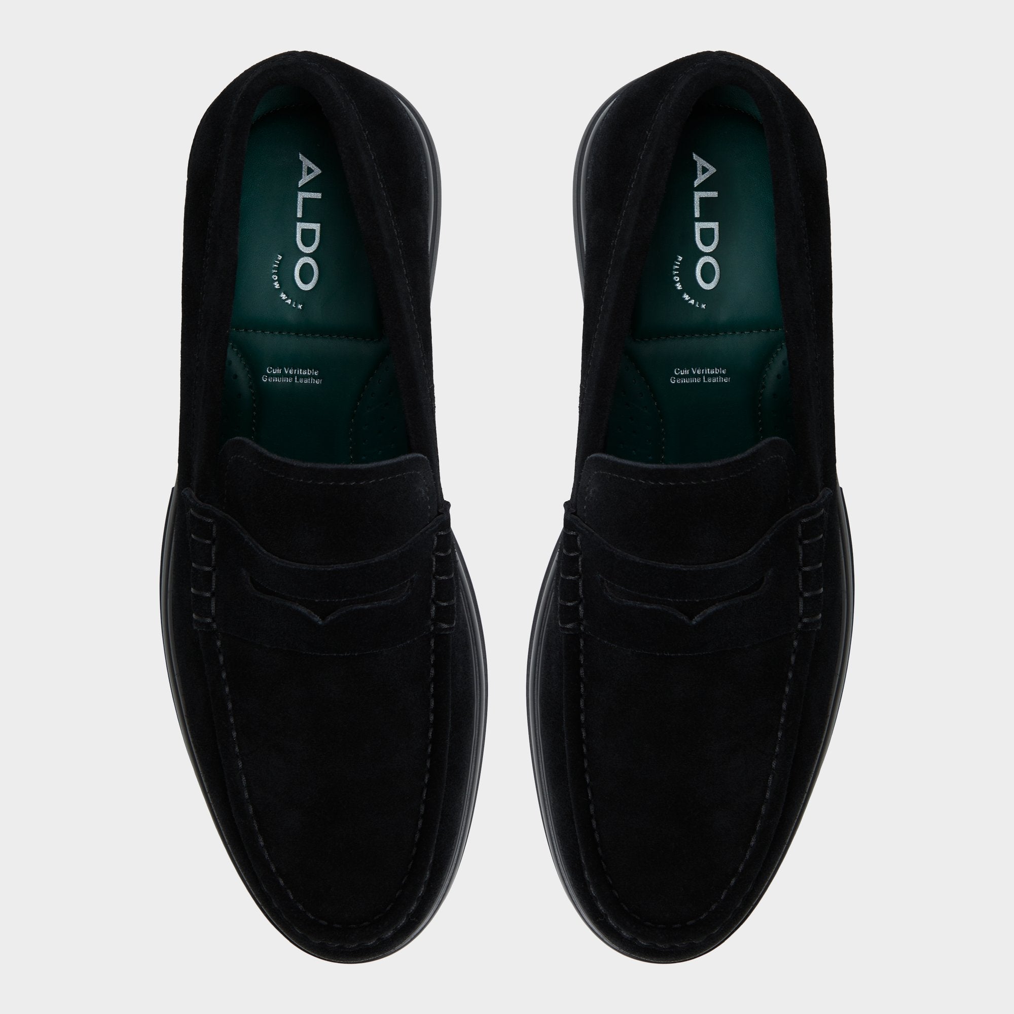 Aldo Tucker Black/Black Men's Dress Shoes - Loafer Black/Black