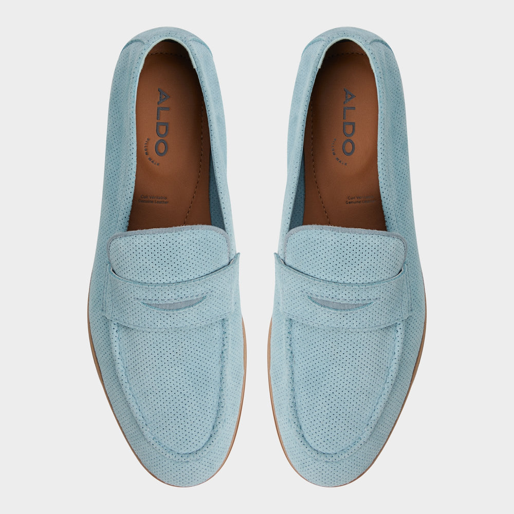 Aldo Journey Light Blue Men's Dress Shoes - Loafer Light Blue