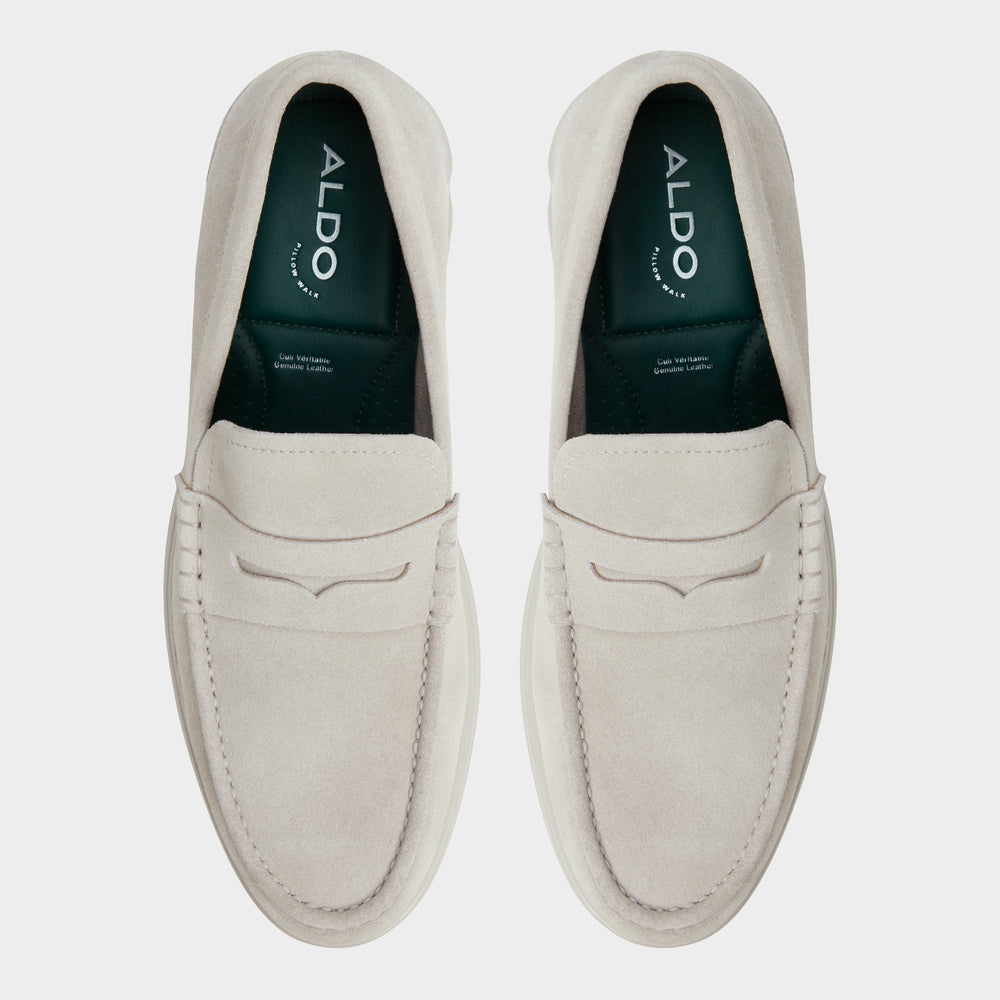Aldo Tucker Light Grey Men's Dress Shoes - Loafer Light Grey