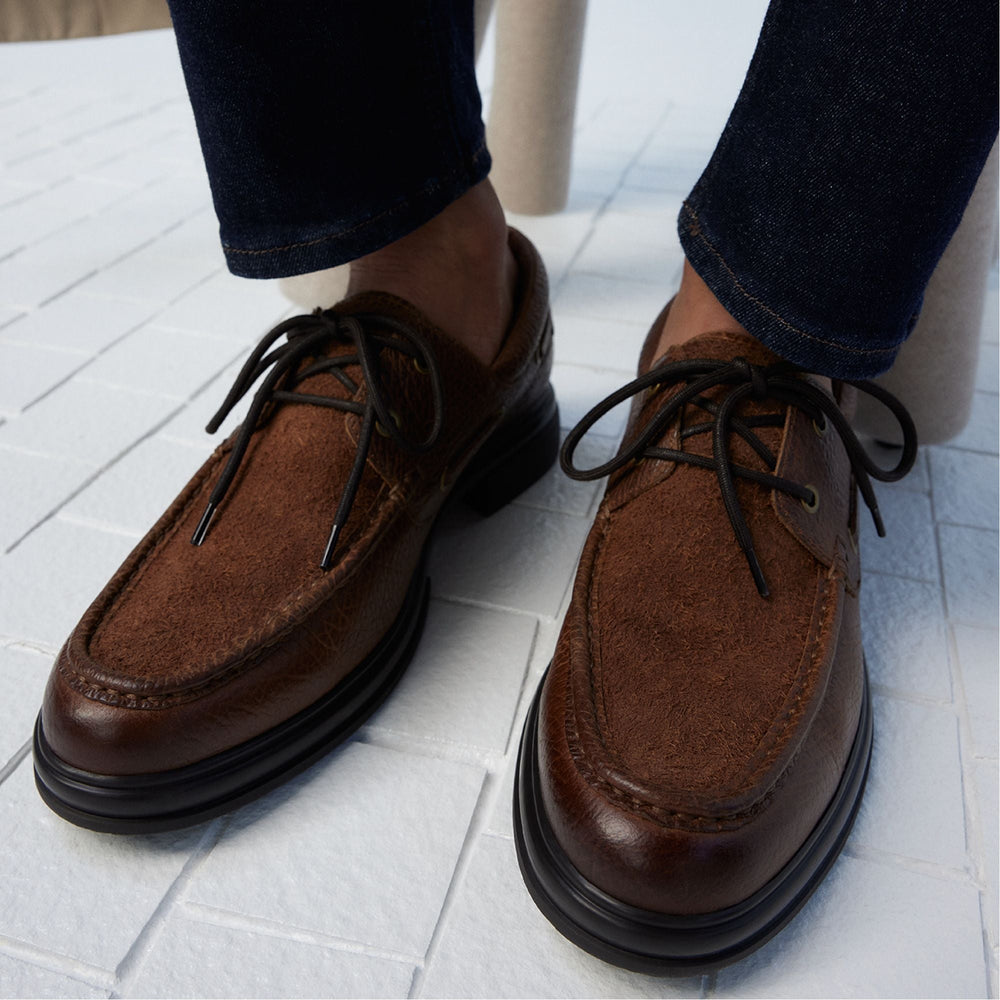 Aldo Seaexplorer Cognac Men's Dress Shoes - Boat shoe Cognac