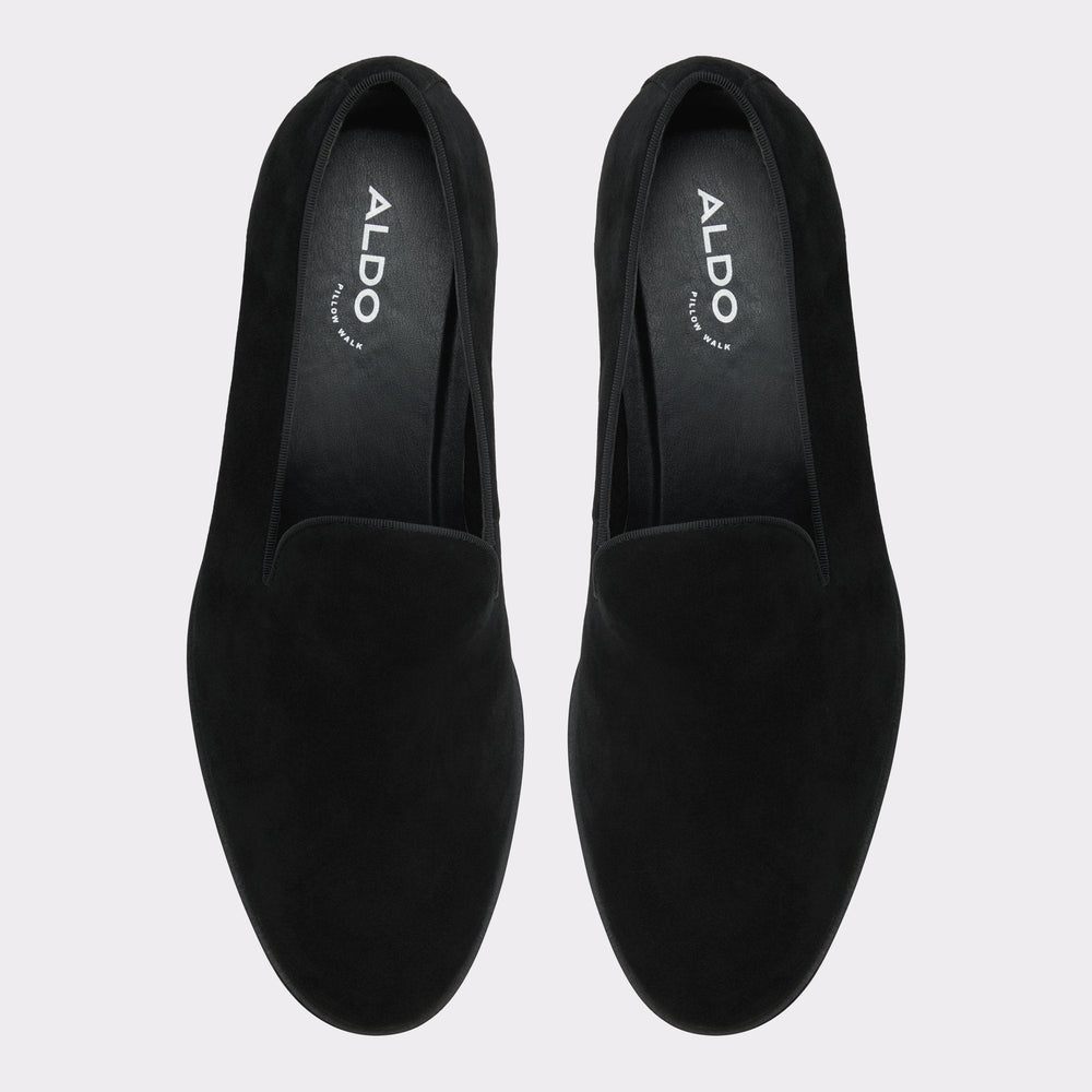 Aldo Casino Other Black Leather Suede Men's Dress Shoes - Loafer Other Black