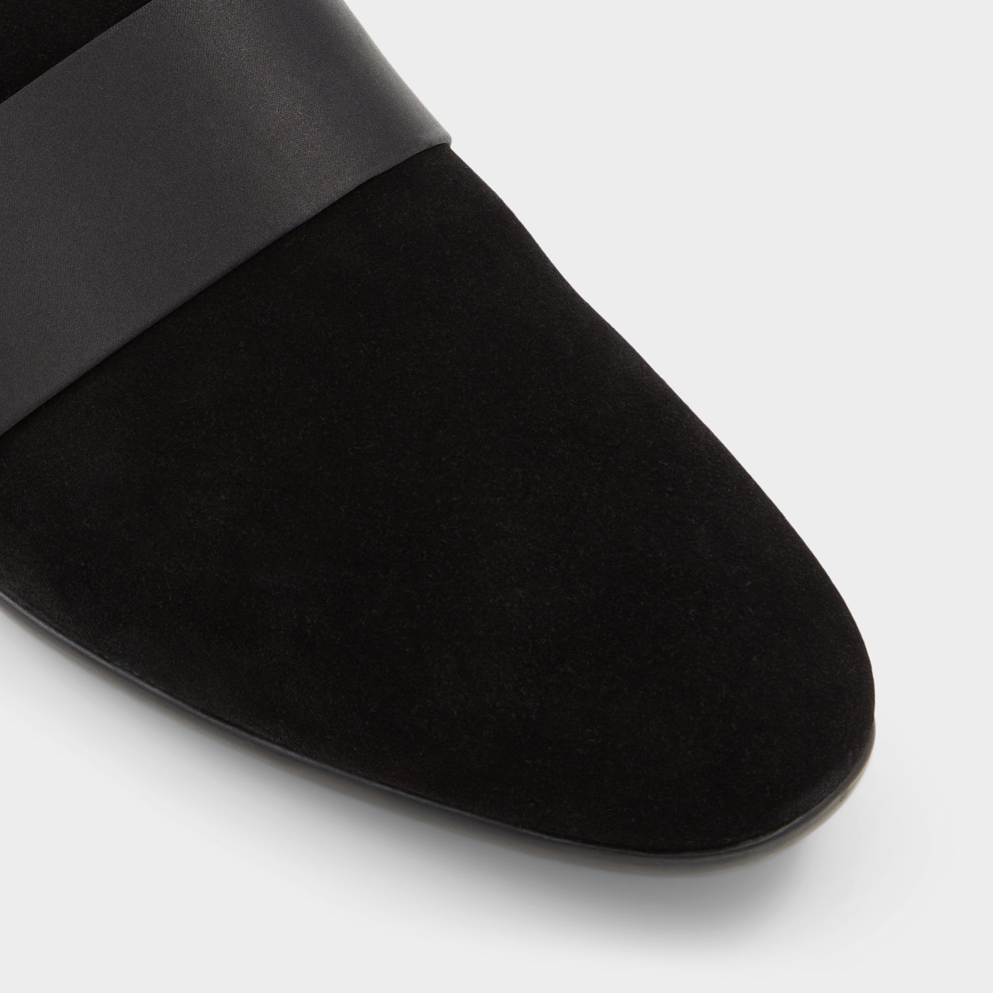 Aldo Asaria Open Black Leather Suede Men's Loafers & Slip-Ons - Loafer Open Black