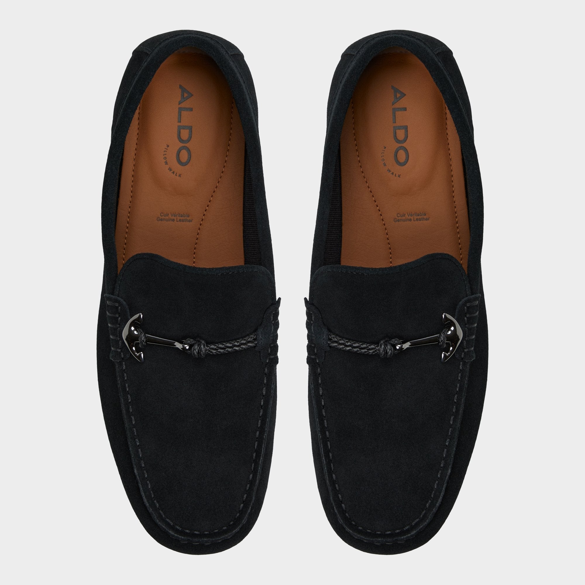 Aldo Wilbart Open Black Men's Casual Shoes - Driving shoe Open Black