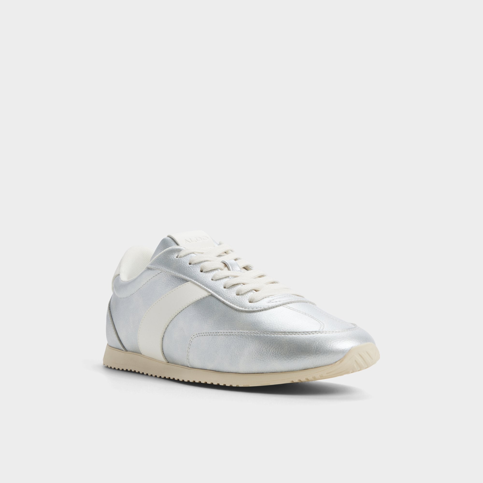 Aldo Nathaniel in Silver - Low top sneaker, Cup sole Silver