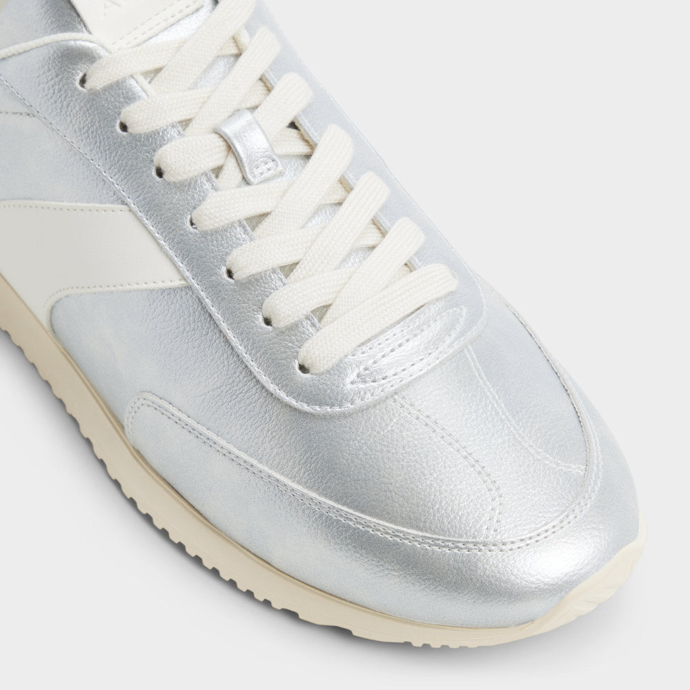 Aldo Nathaniel in Silver - Low top sneaker, Cup sole Silver