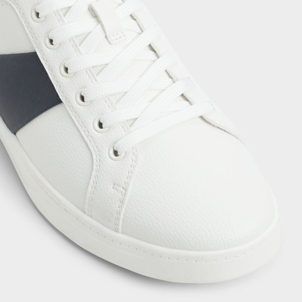 Aldo Ozzy White/Navy Men's Low top - Low top sneaker, Cup sole White/Navy