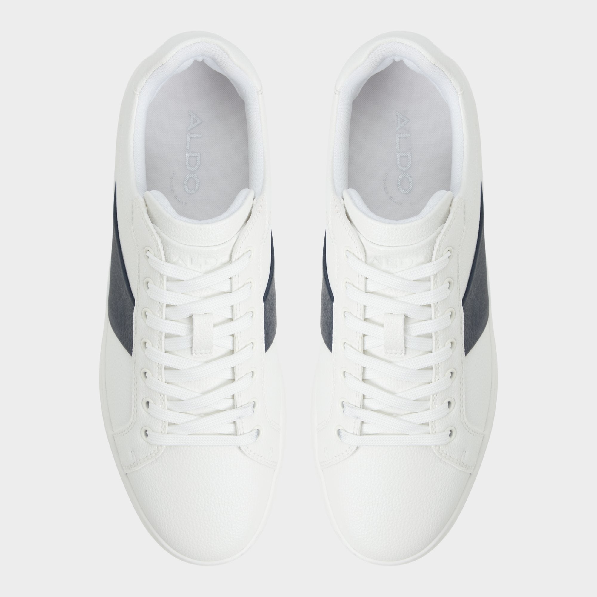 Aldo Ozzy White/Navy Men's Low top - Low top sneaker, Cup sole White/Navy