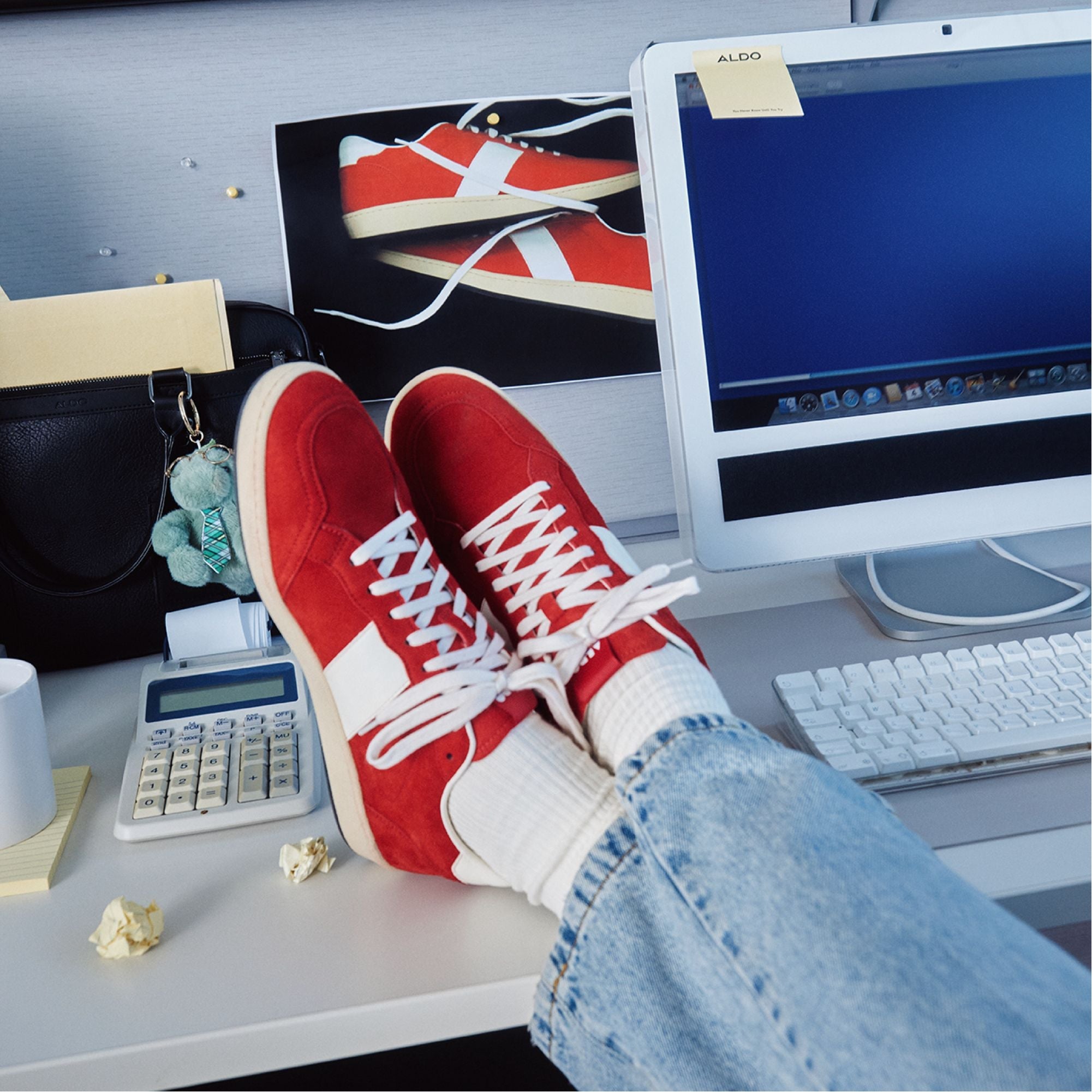 Aldo Roscoe in Red 14161307 - Low top sneaker, Cup sole Red
