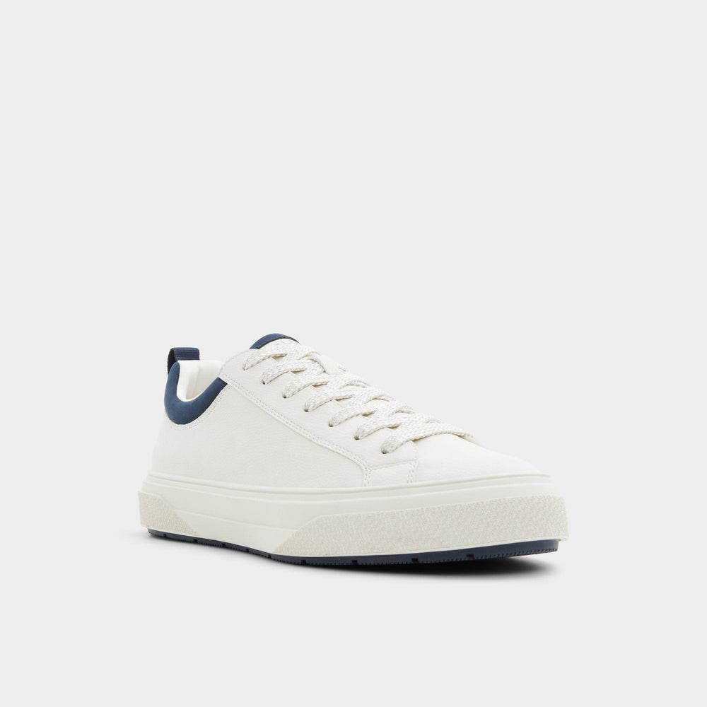 Aldo Bas White/Bone Men's Low top - Low top sneaker, Cup sole White/Bone