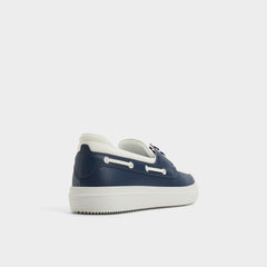 Aldo Wildwave White/Navy Men's Casual Shoes - Boat shoe White/Navy