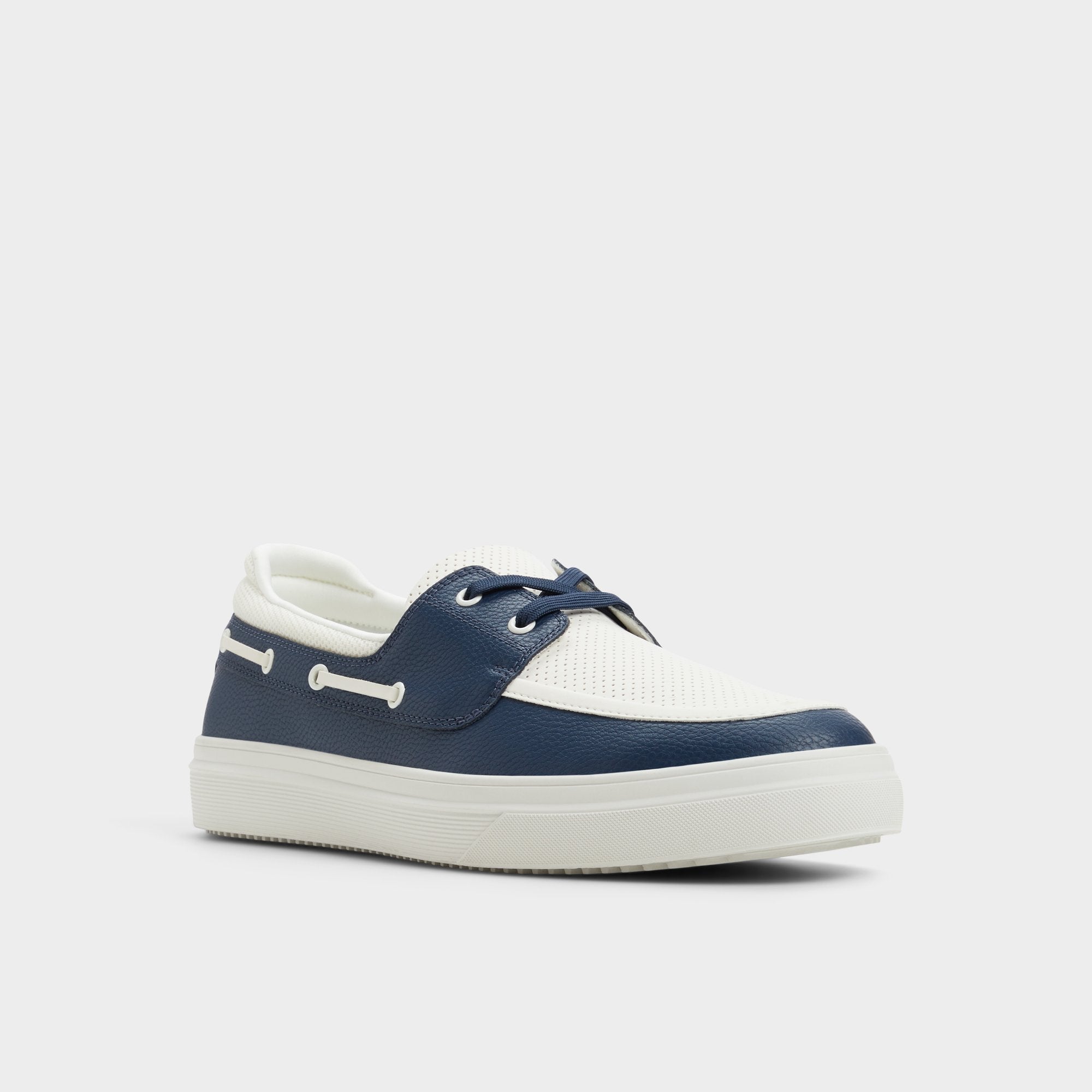 Aldo Wildwave White/Navy Men's Casual Shoes - Boat shoe White/Navy