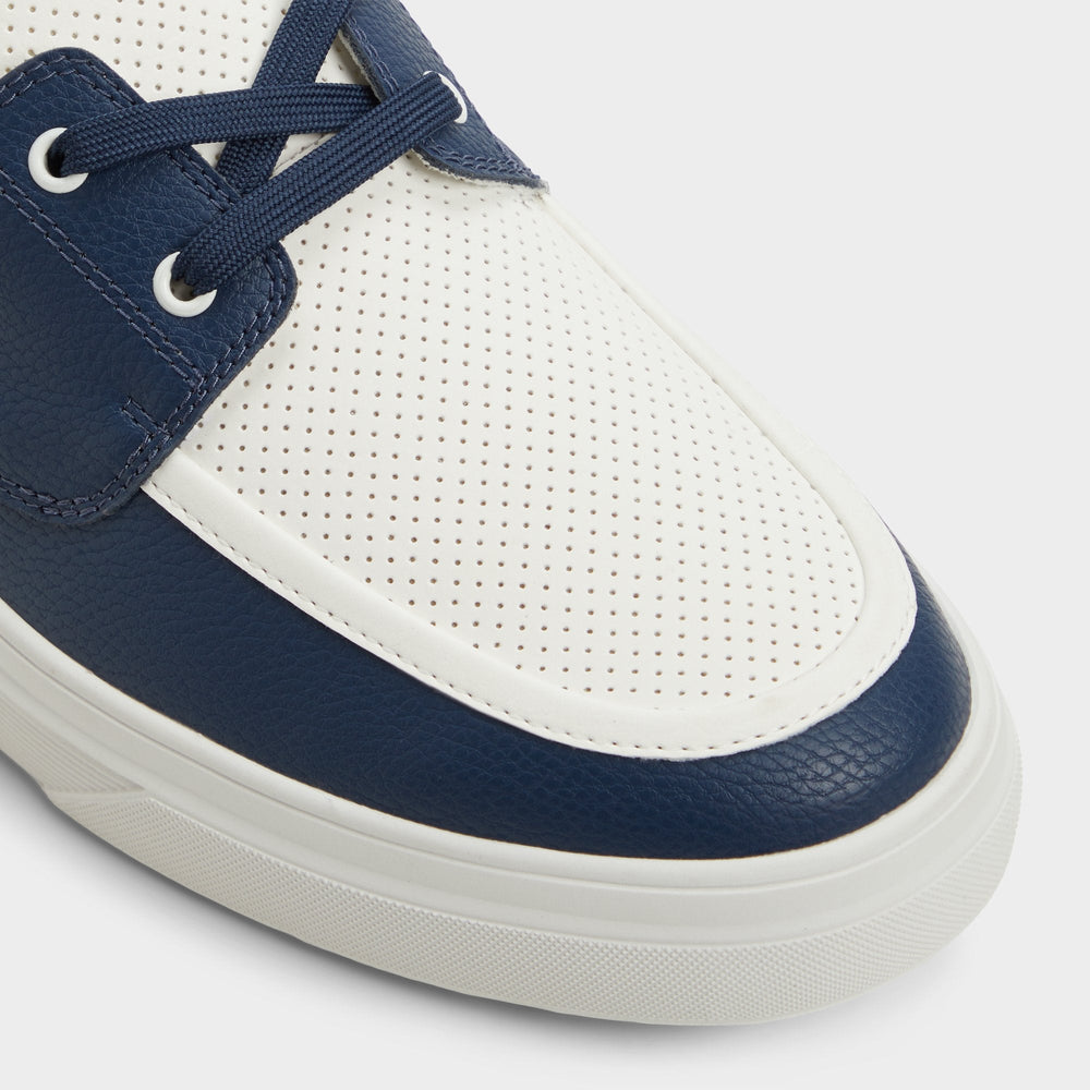Aldo Wildwave White/Navy Men's Casual Shoes - Boat shoe White/Navy