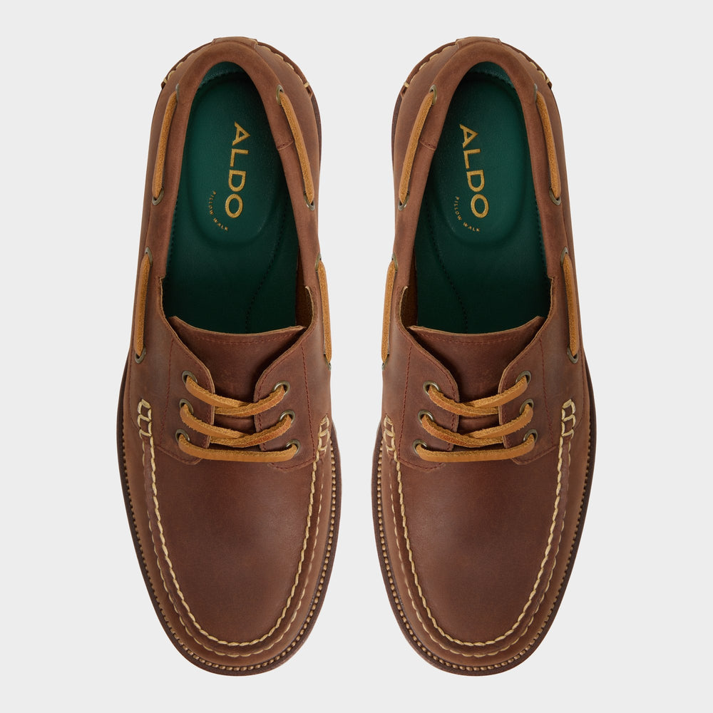 Aldo Cedric in Brown Overflow - Boat shoe Brown overflow