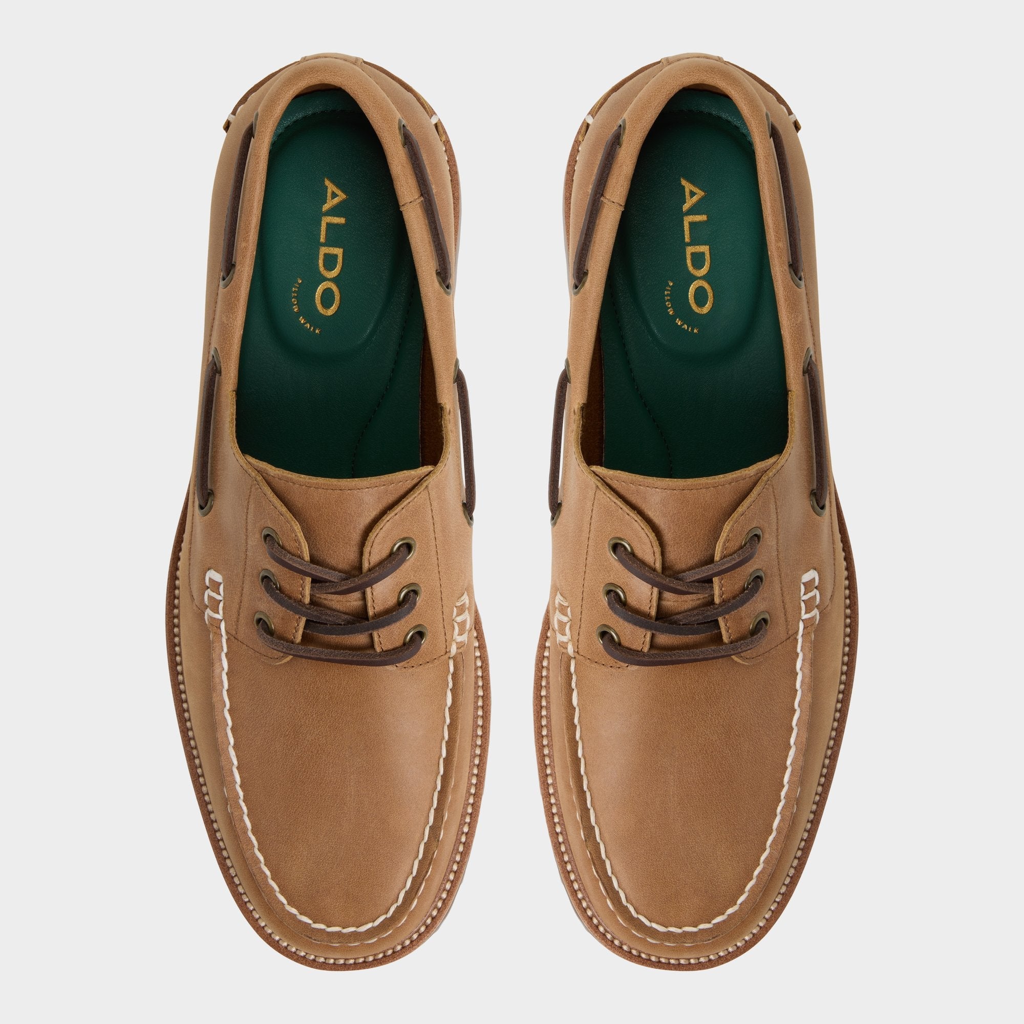 Aldo Cedric in Cognac - Boat shoe Cognac
