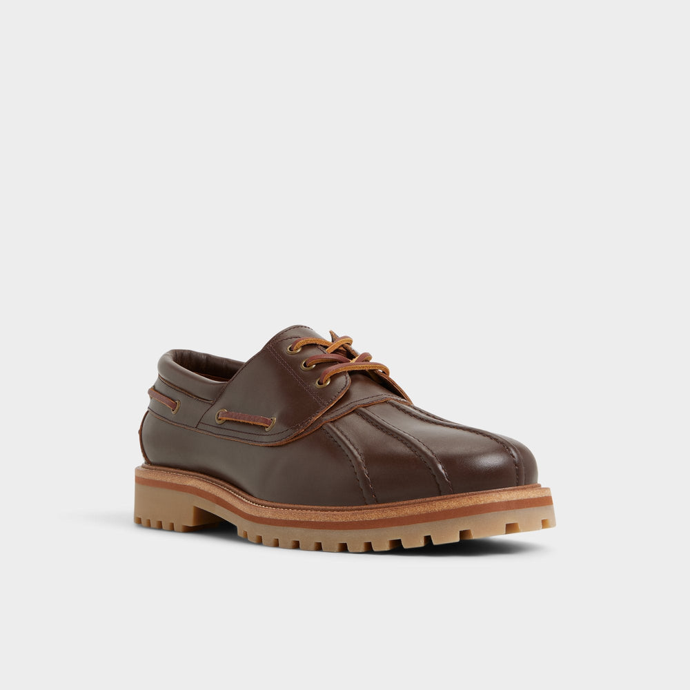 Aldo Finn in Medium Brown - Boat shoe, Lug sole Medium Brown