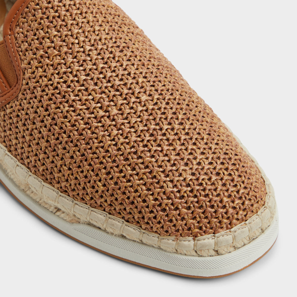 Aldo Johnney Cognac Textile Raffia Men's Espadrilles - Espadrille Cognac