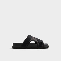 Aldo Deniels Open Black Men's Slides - Slide sandal Open black