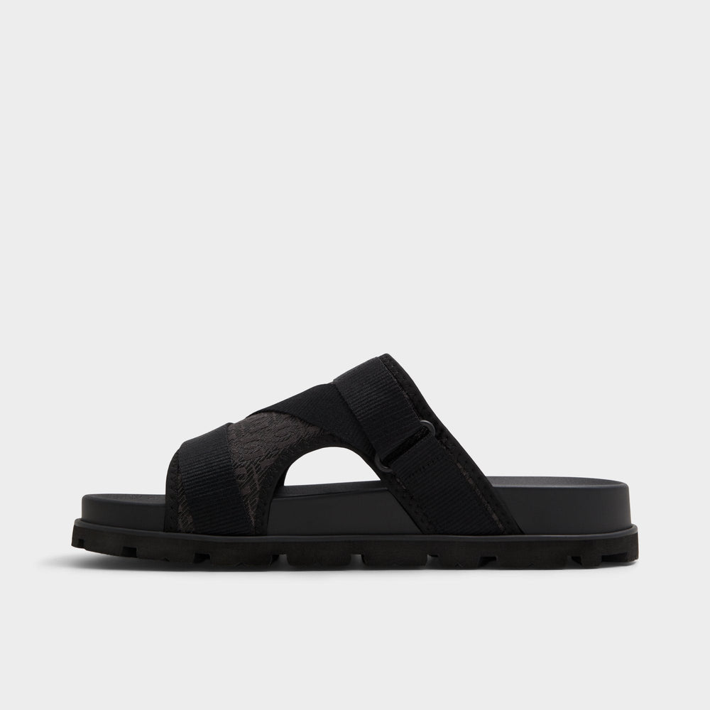 Aldo Deniels Open Black Men's Slides - Slide sandal Open black
