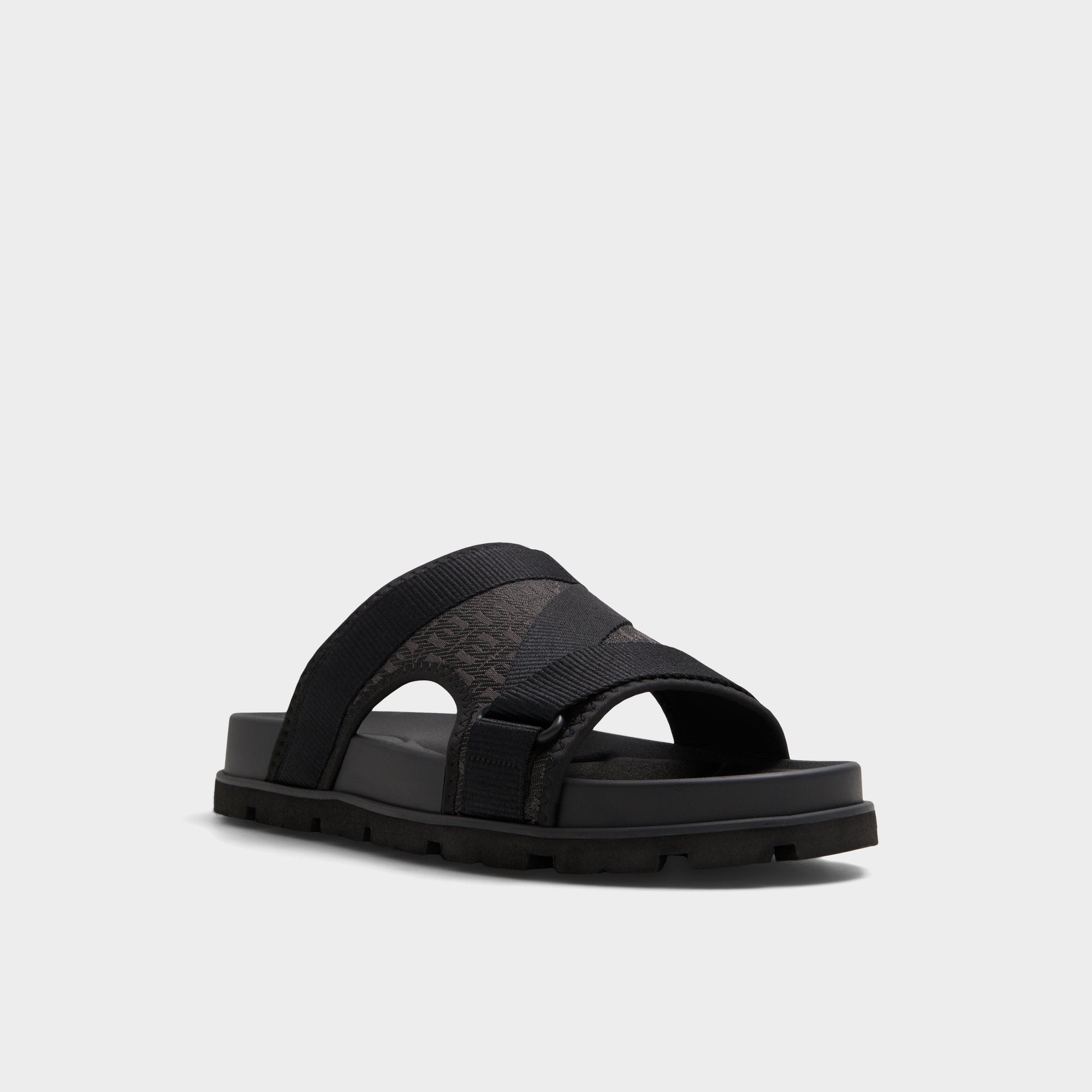 Aldo Deniels Open Black Men's Slides - Slide sandal Open black