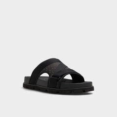 Aldo Deniels Open Black Men's Slides - Slide sandal Open black