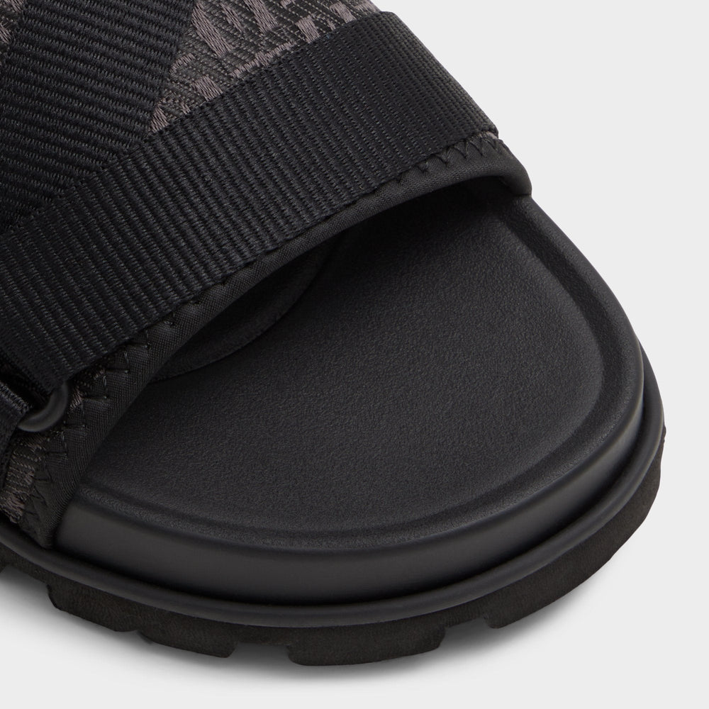 Aldo Deniels Open Black Men's Slides - Slide sandal Open black