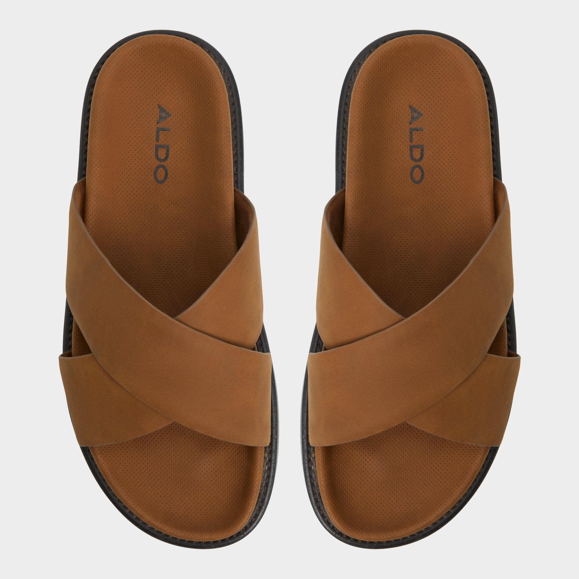 Aldo Marrin Cognac Men's Slides - Slide sandal Cognac