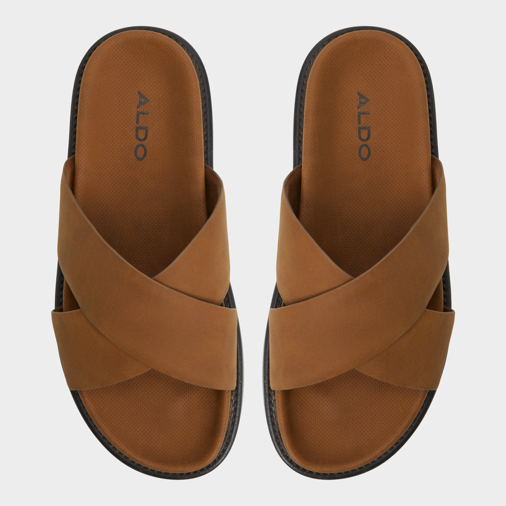 Aldo Marrin Cognac Men's Slides - Slide sandal Cognac