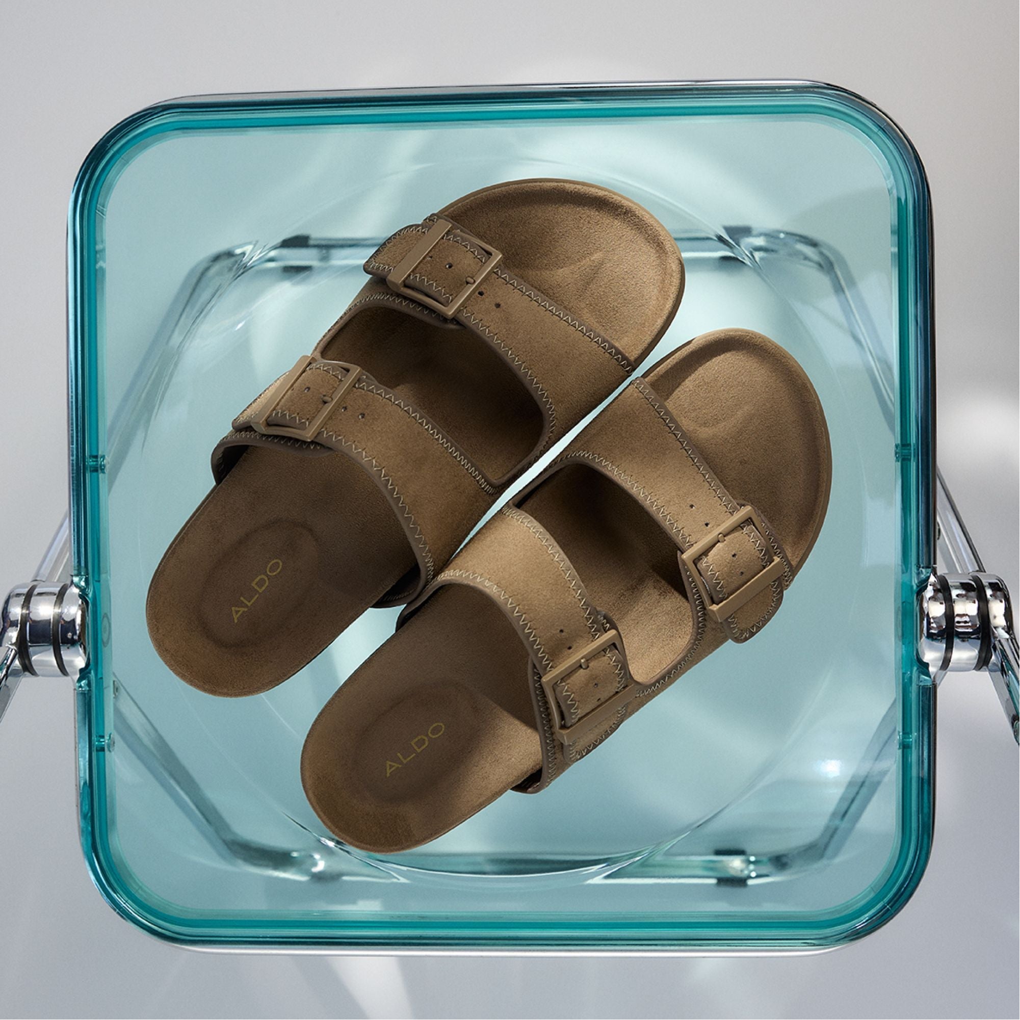 Aldo Sunnyside Light Brown Men's Slides - Slide sandal Light brown